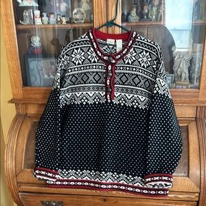 Dale of Norway Black and White Nordic Sweater